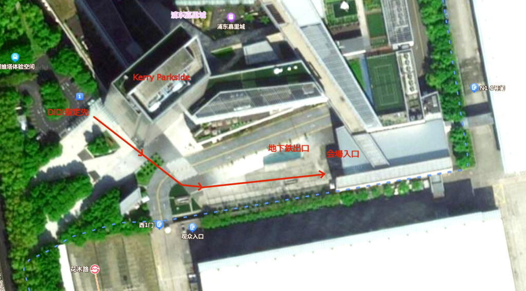 上海新国際博覧中心地図